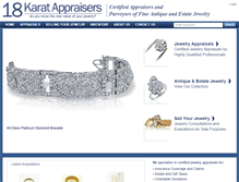 Tablet Screenshot of 18karatappraisers.com